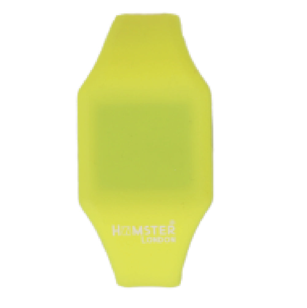 Hamster London Silicon Digital LED Band Hype Neon Watch Yellow