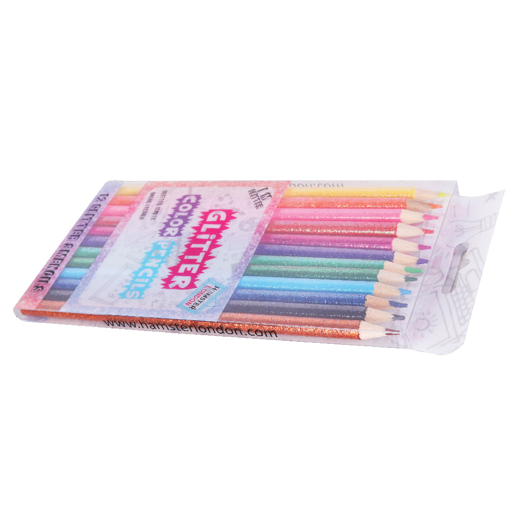 Hamster London Glitter Pencil Set of 12