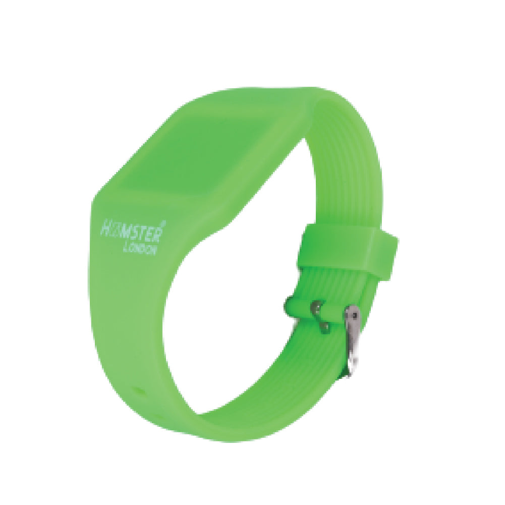 Hamster London Silicon Digital LED Band Hype Green Watch