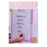 HL Gold Letter & Number Peg Board A4 Pink