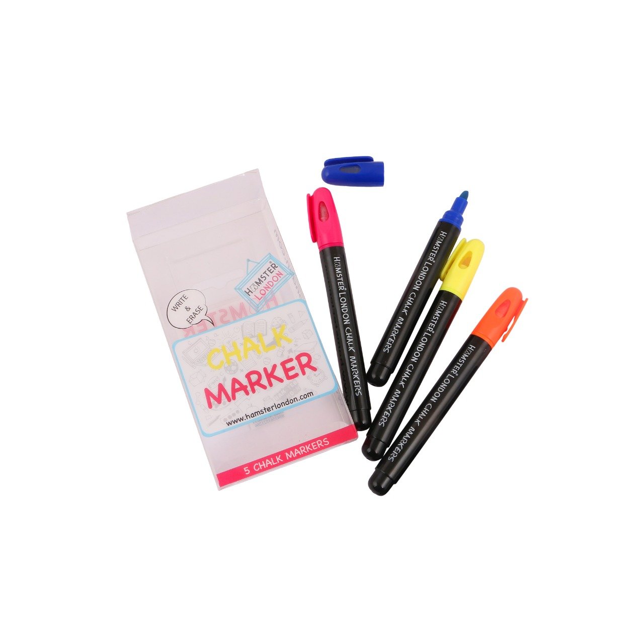 Hamster London Liquid Chalk Marker Set of 5