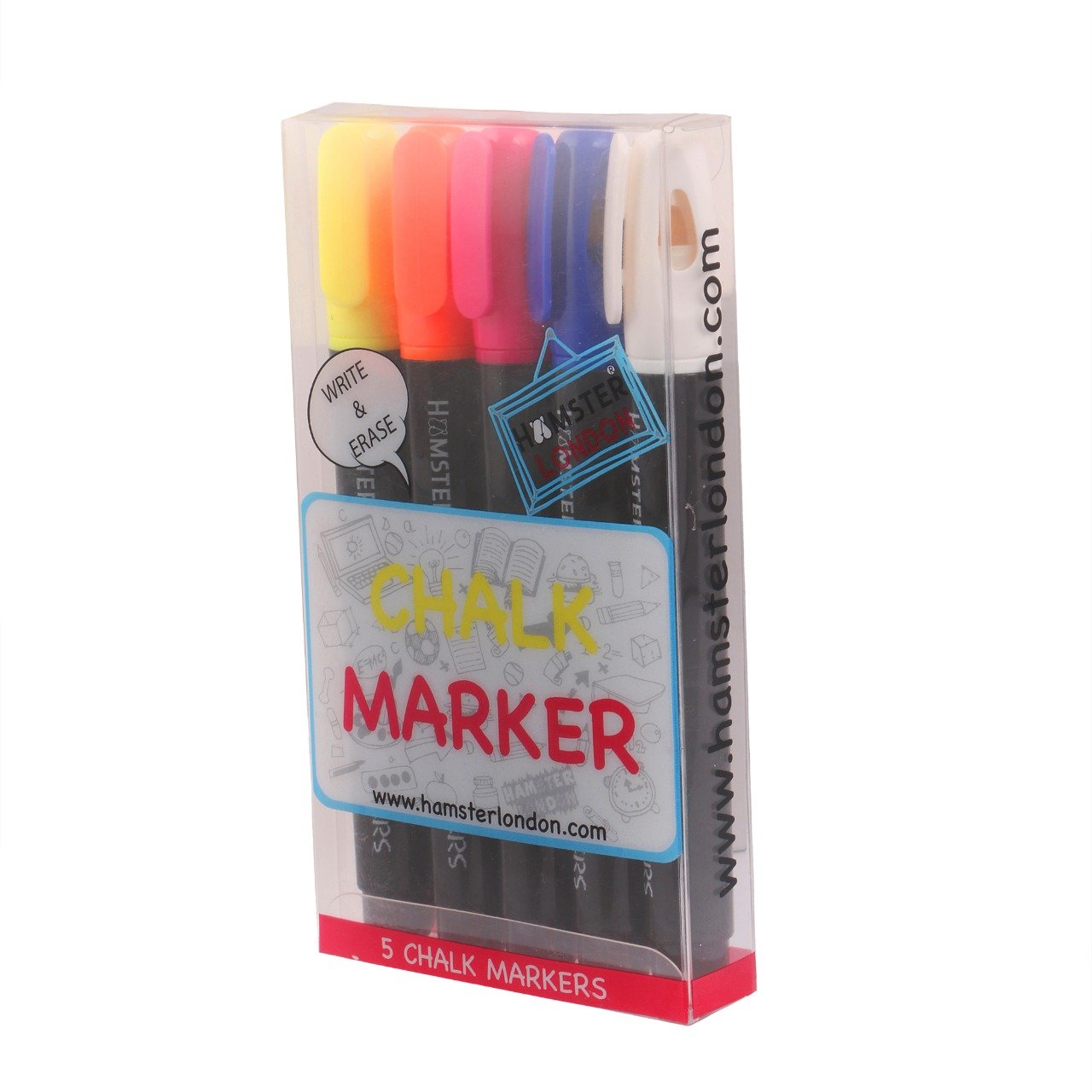 Hamster London Liquid Chalk Marker Set of 5