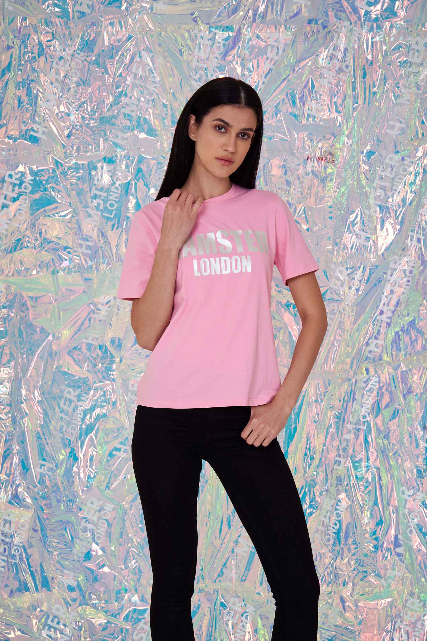 Hamster London Metallic Silver Tees