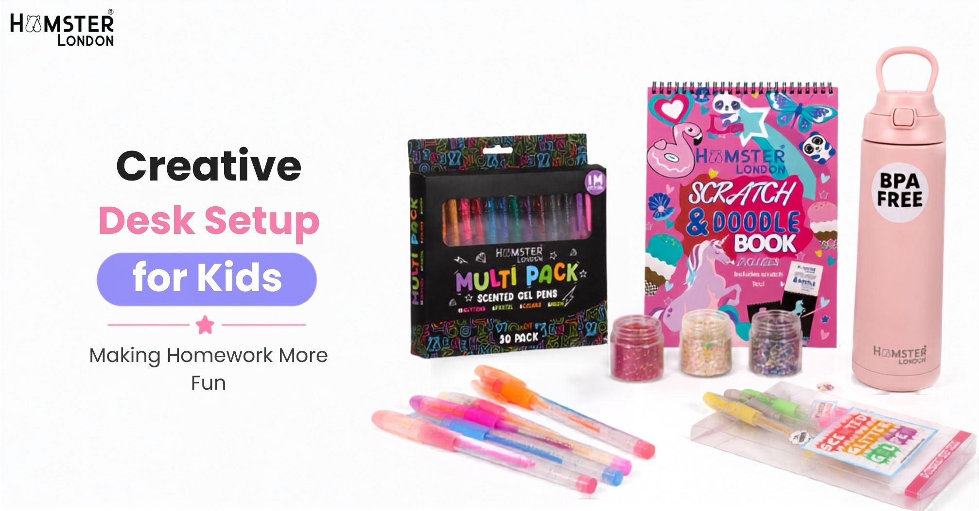 Creative Desk Setup for Kids