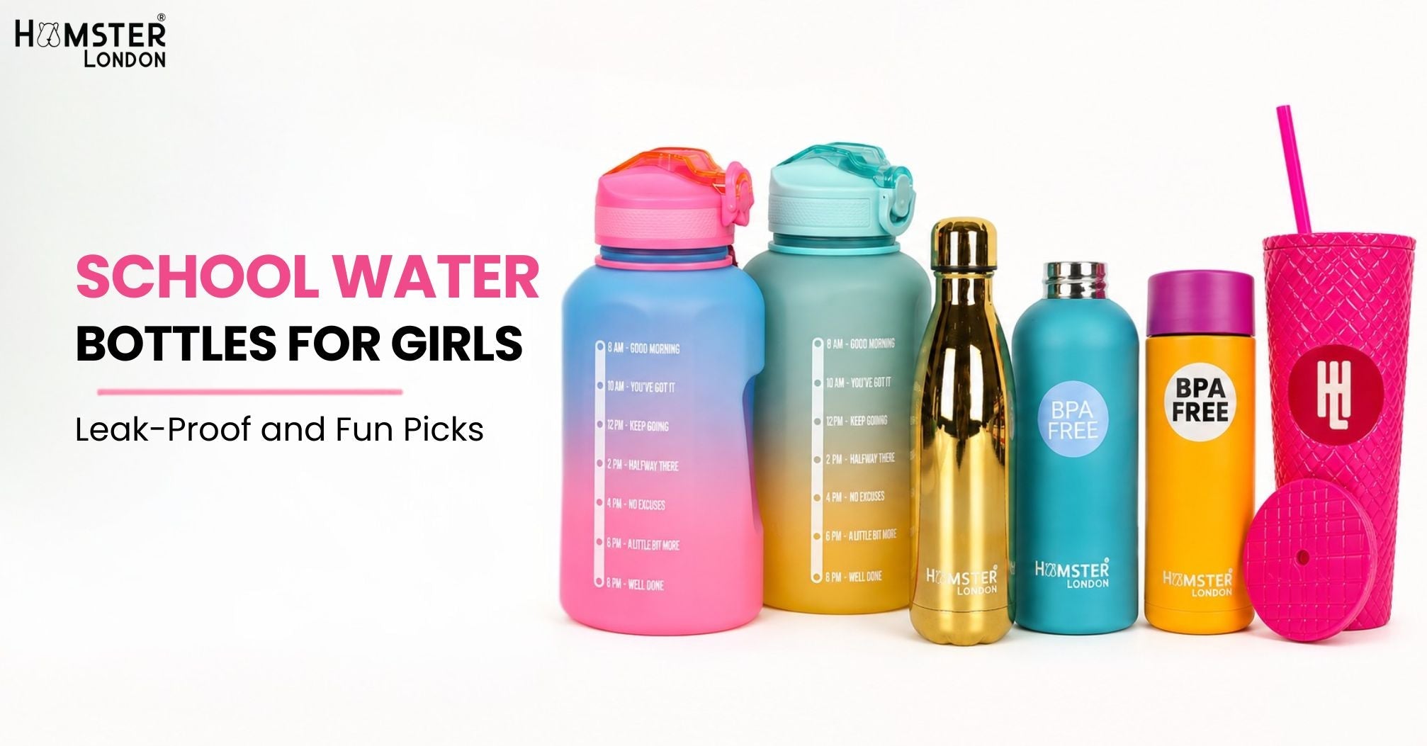 School Water Bottles for Girls