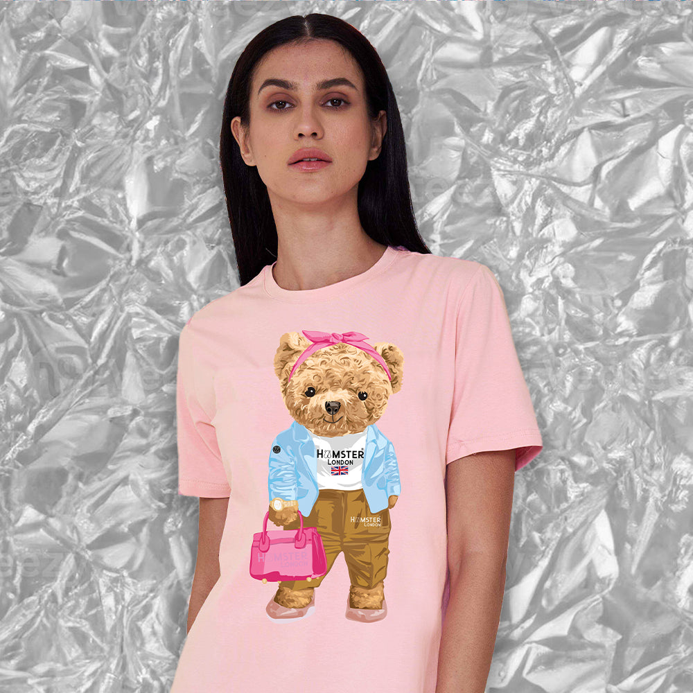 Hamster London Ted H Chic T-Shirt Pink