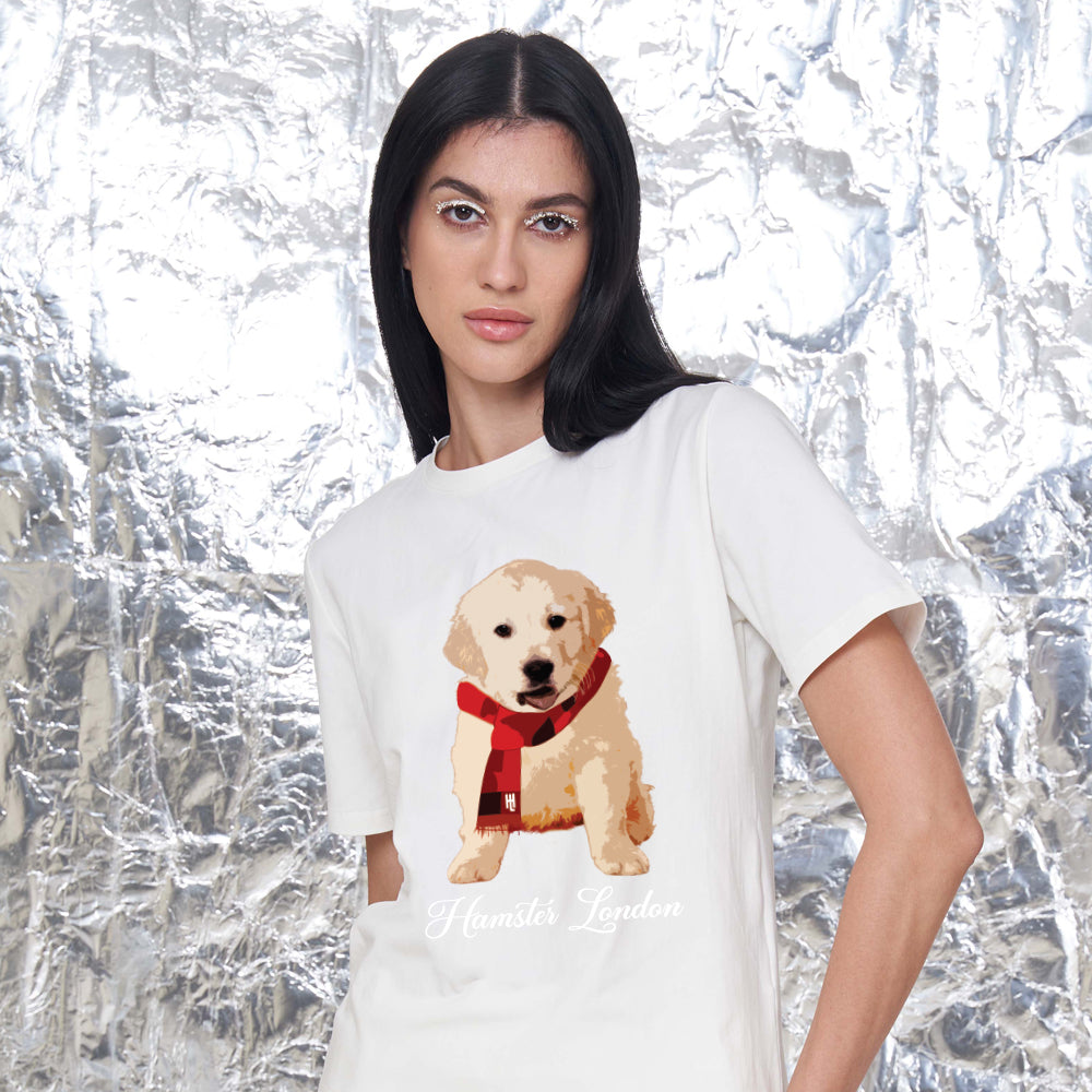 Hamster London Pup H Pup H Labrador T-shirt White