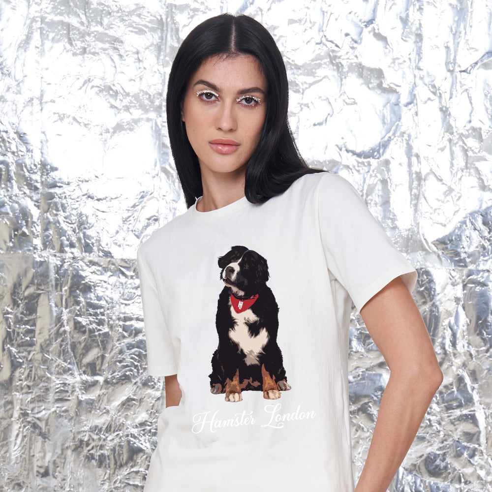 Hamster London Pup H Pup H Border Collie T-shirt White