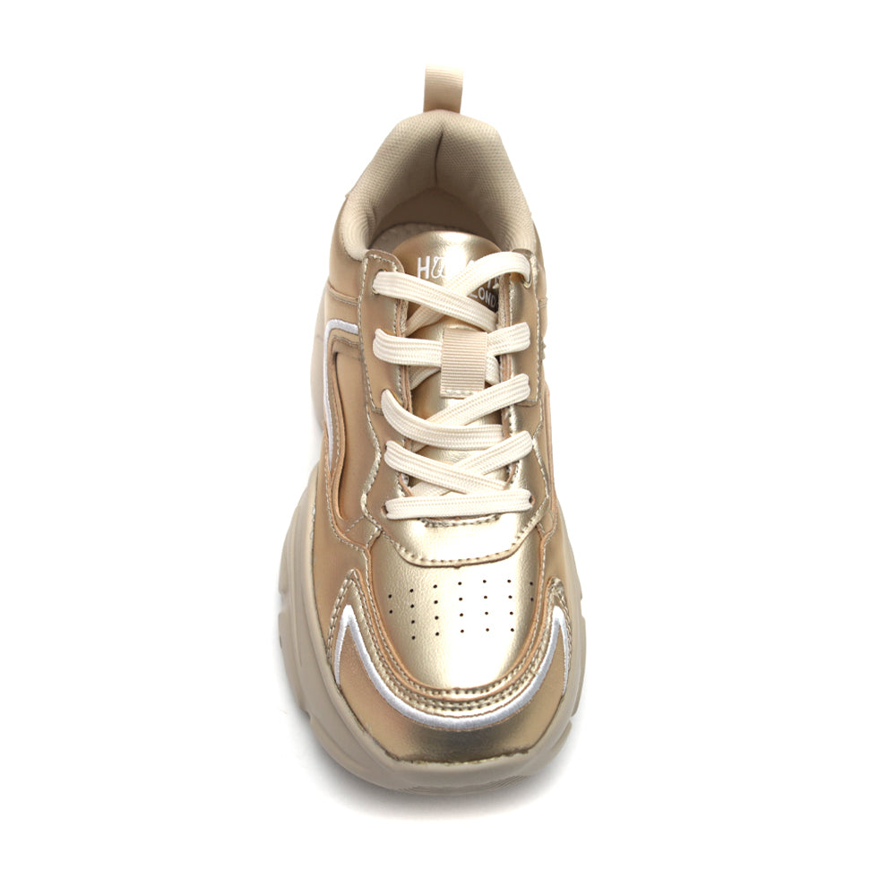 HL Matte Gold Party Sneaker