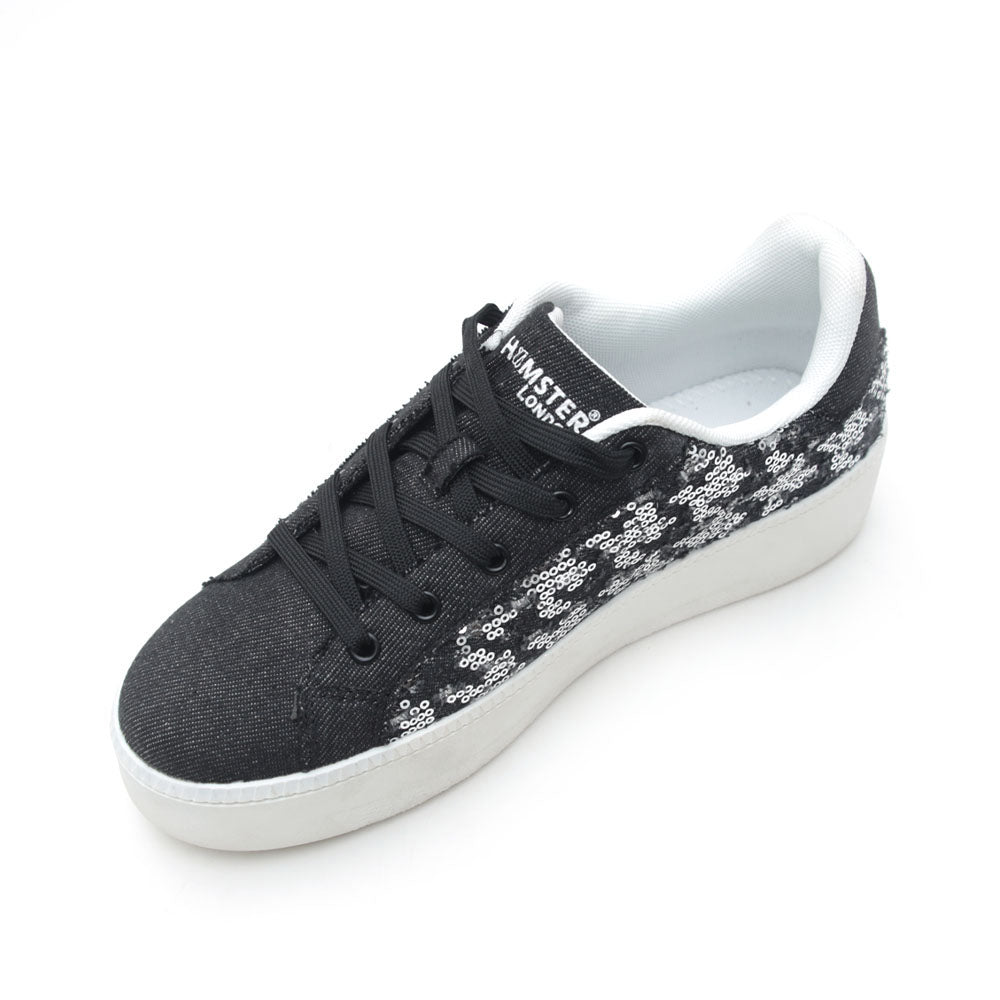 HL Super Model Bling Black Sneaker