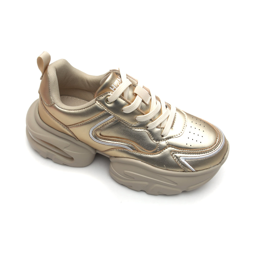 HL Matte Gold Party Sneaker