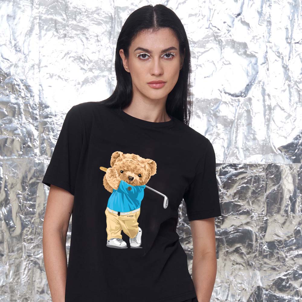 Hamster London Ted H Golden Swing T-shirt Black