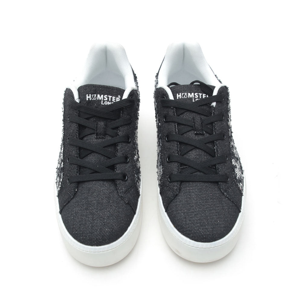 HL Super Model Bling Black Sneaker