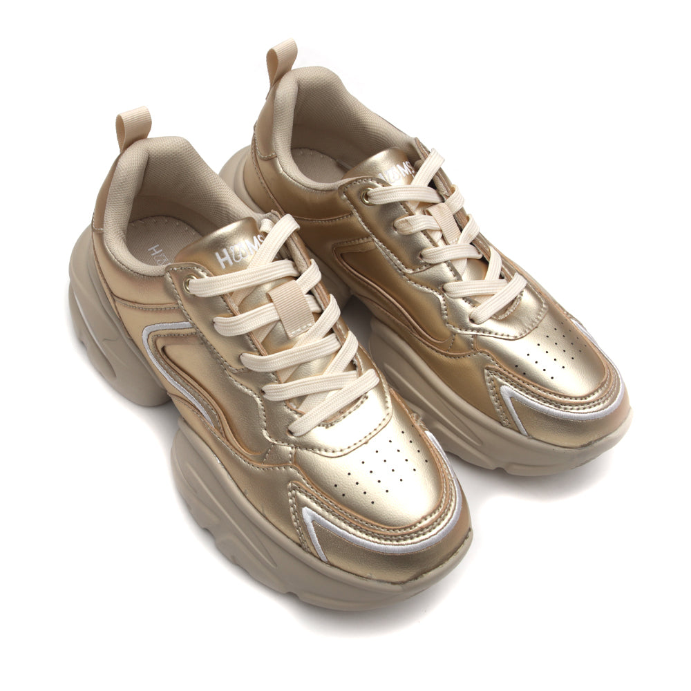 HL Matte Gold Party Sneaker