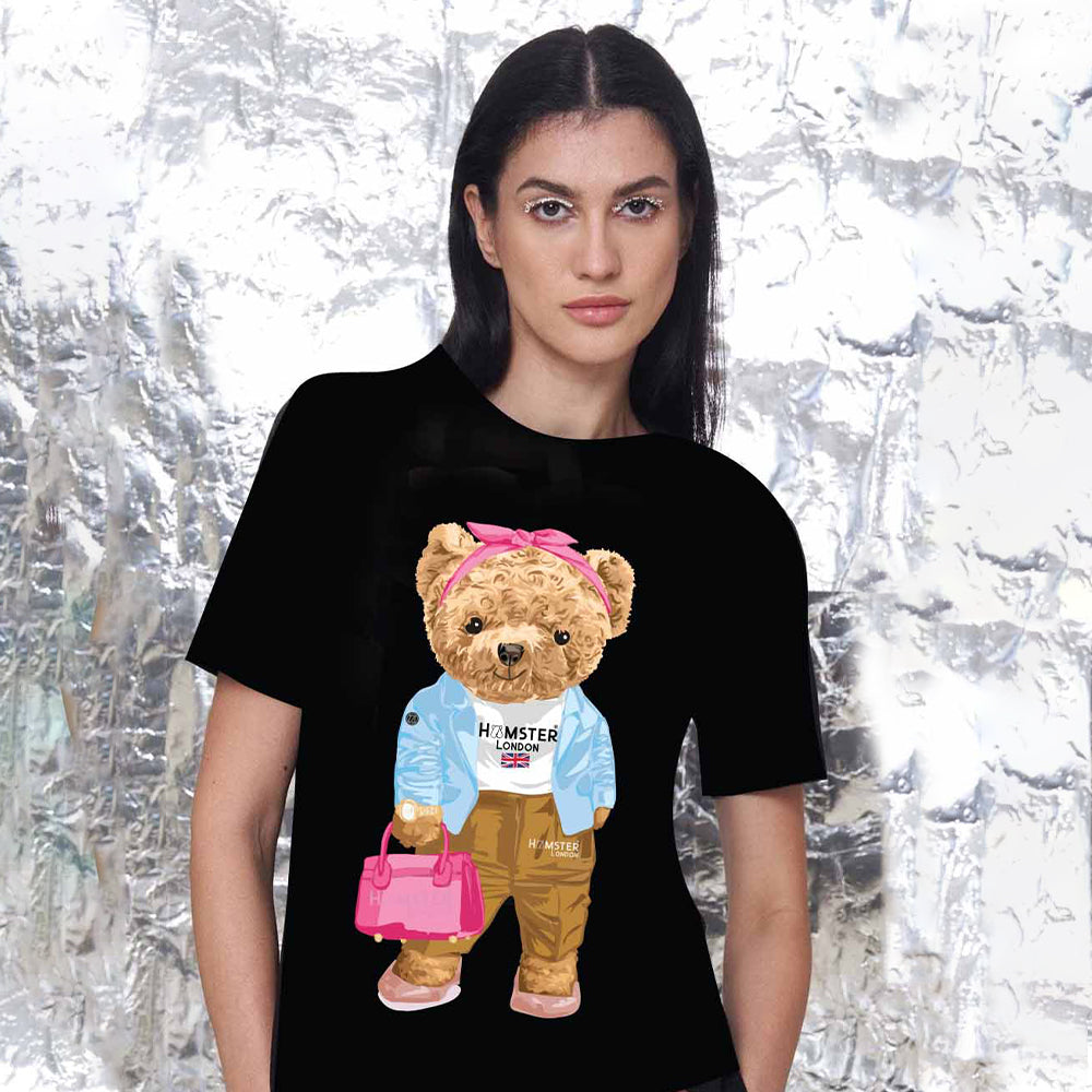 Hamster London Ted H Chic T-Shirt Black