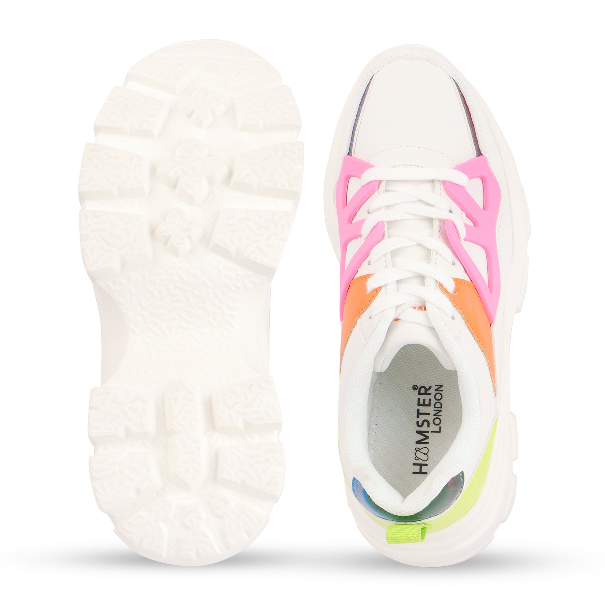 Hamster London Marcella Retro White Party Sneakers