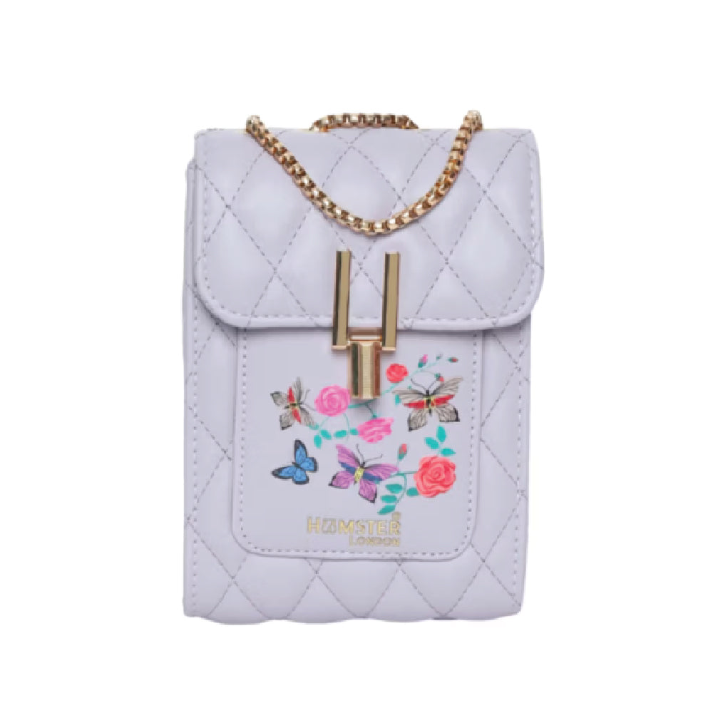 Hamster London Millionaire Oxford Phone Crossbody Bag Purple