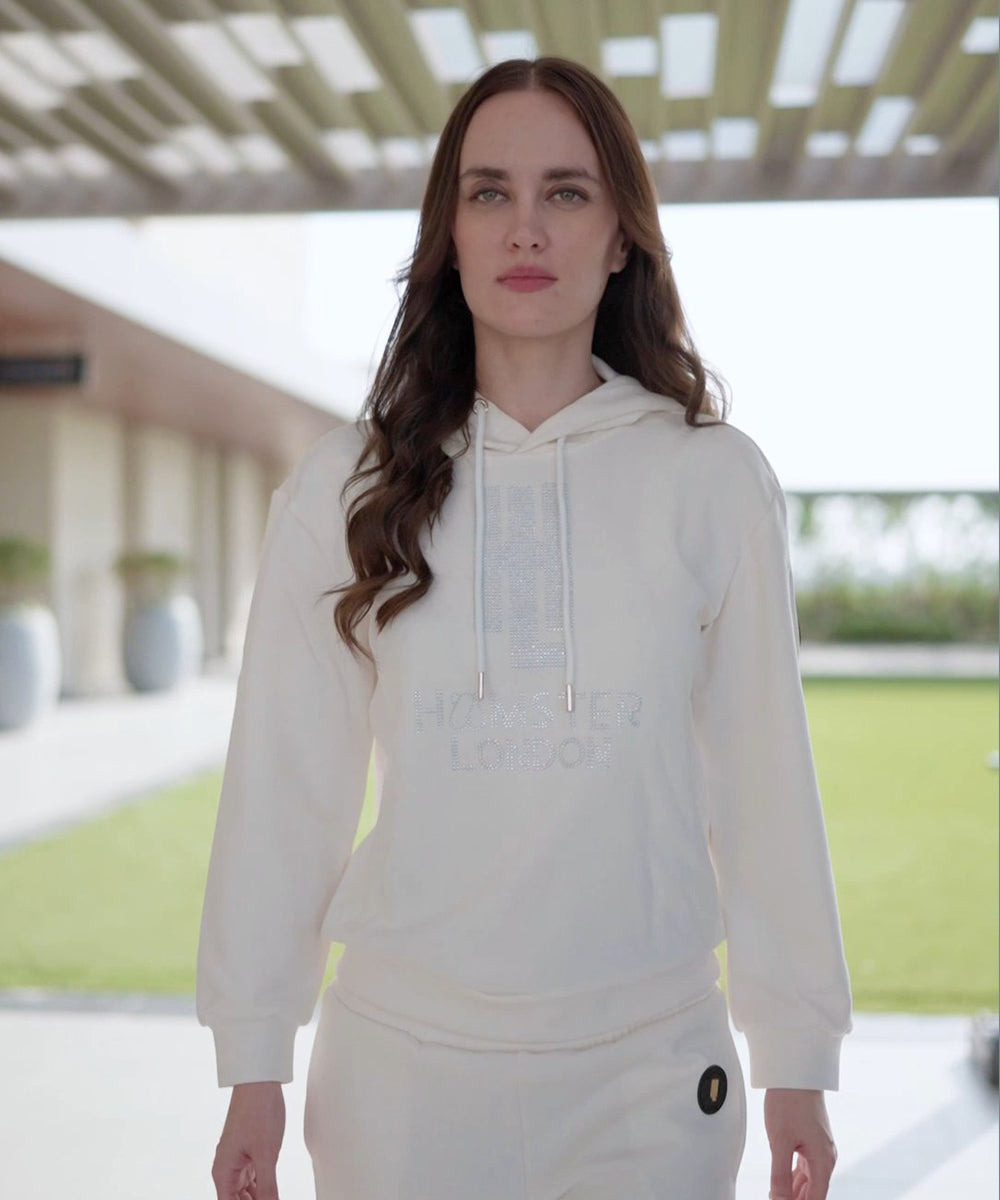 Hamster London Kolo Hoodie & Lower Co-ord Set – White