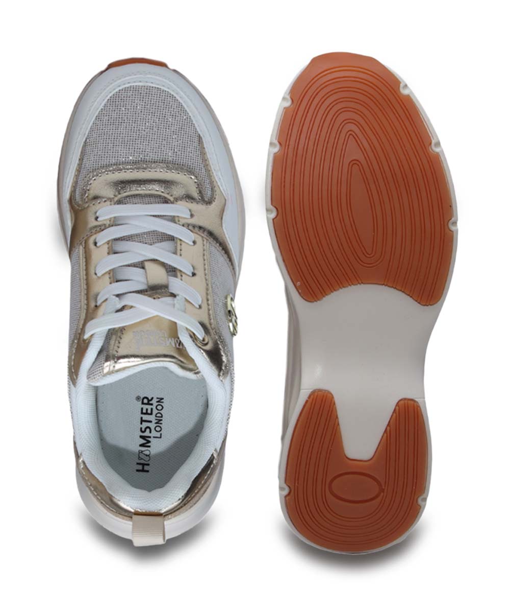 Hamster London Signature Gold Sneakers