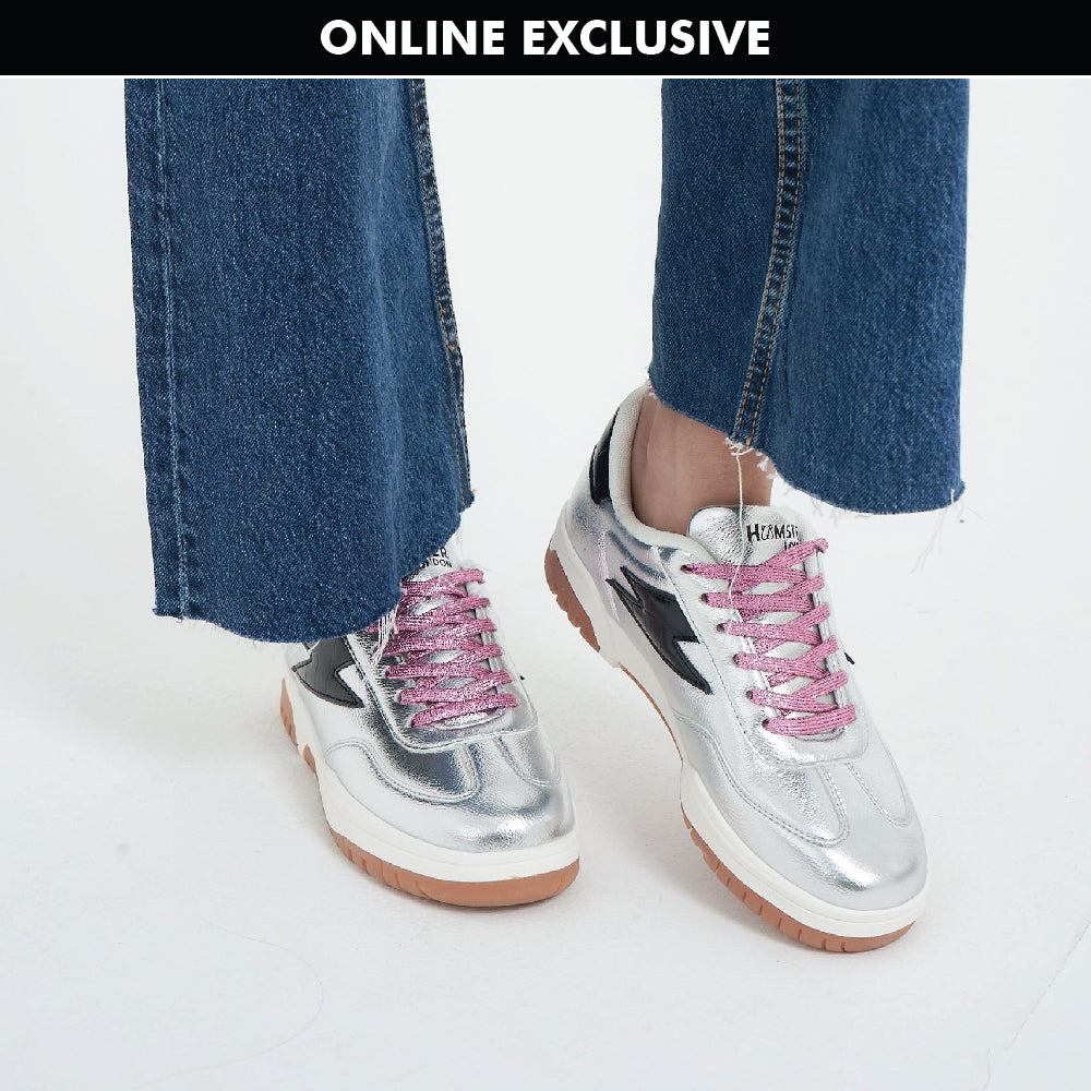 Hamster London Lighting Silver Sneakers