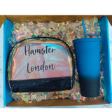 Hamster London Diwali Exclusive Personalized Gift Hamper Shell Pouch With Sipper Black