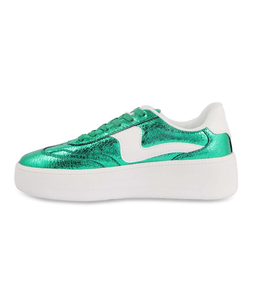 Hamster London Holiday Party Green Sneakers