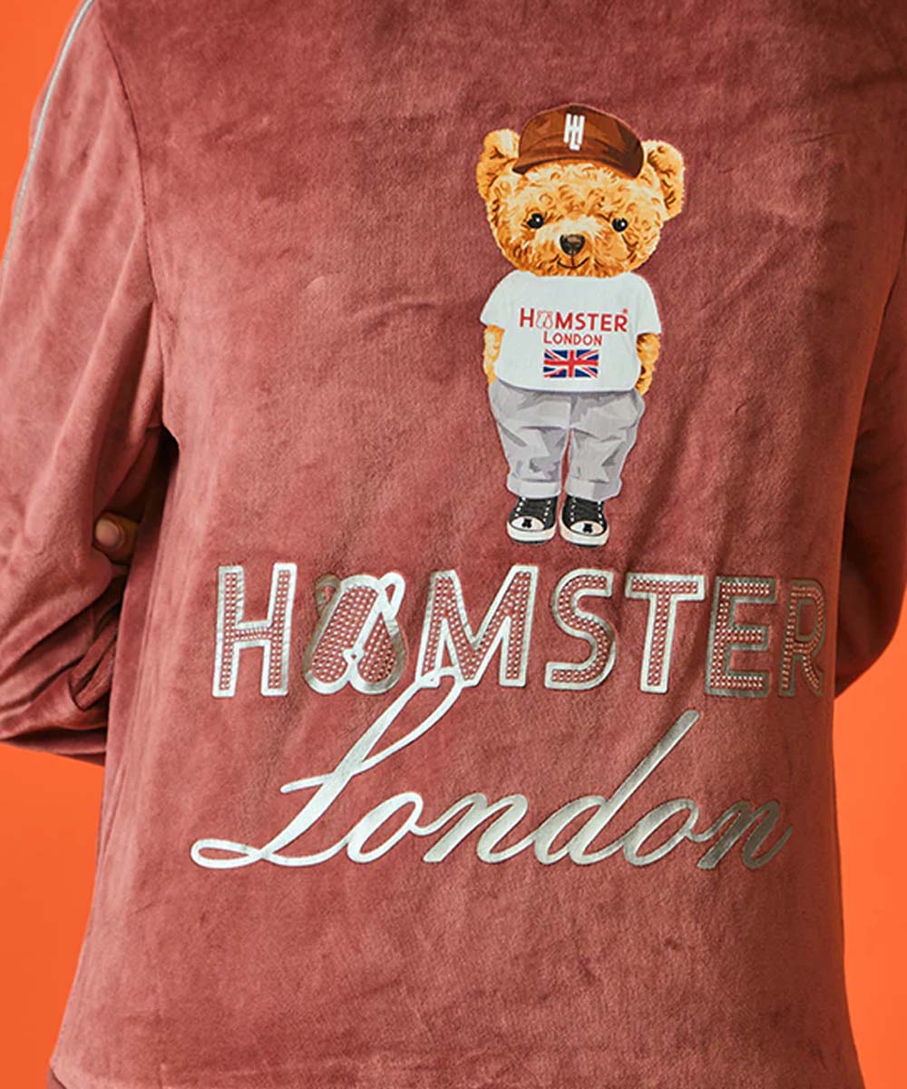 Hamster London Ted H Velvet Zipper Coord Set