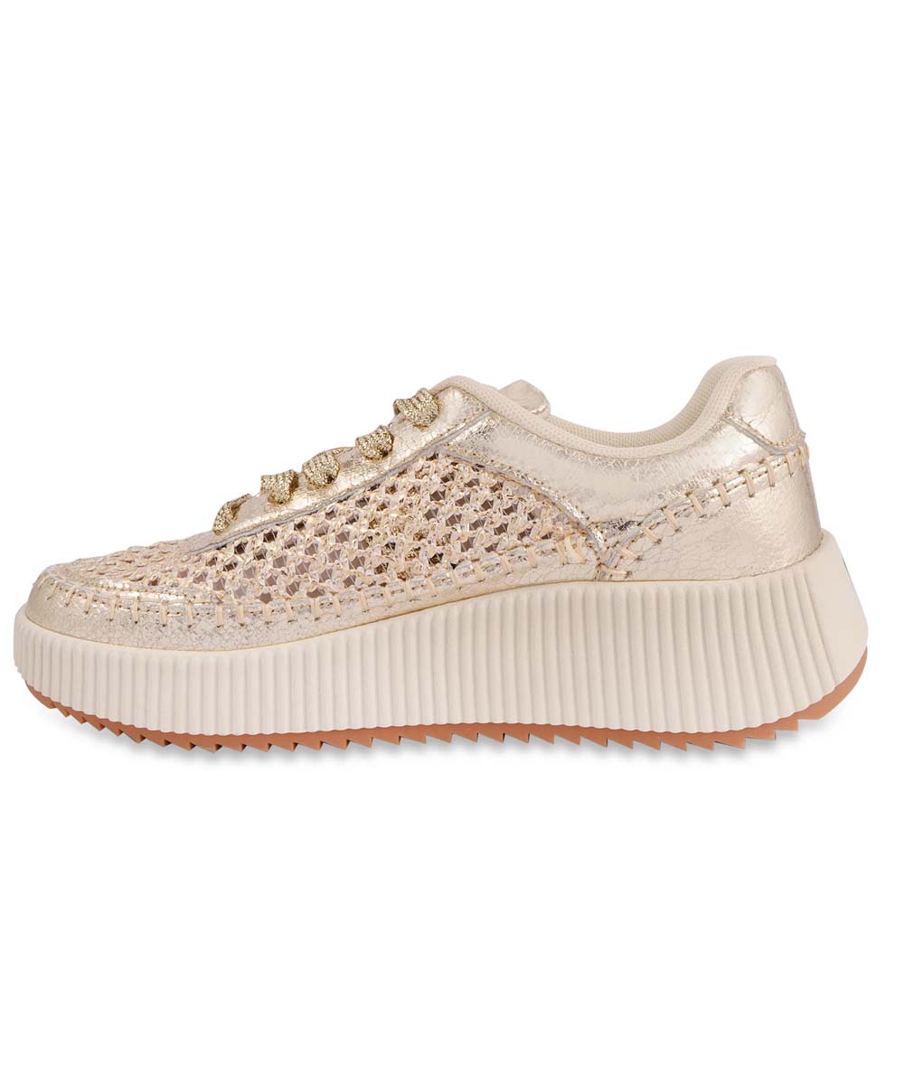 Hamster London Marcella Mesh Gold Party Sneakers