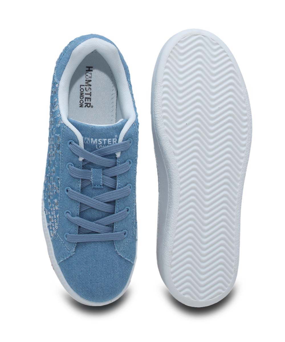 Hamster London Super Model Bling Blue Sneakers