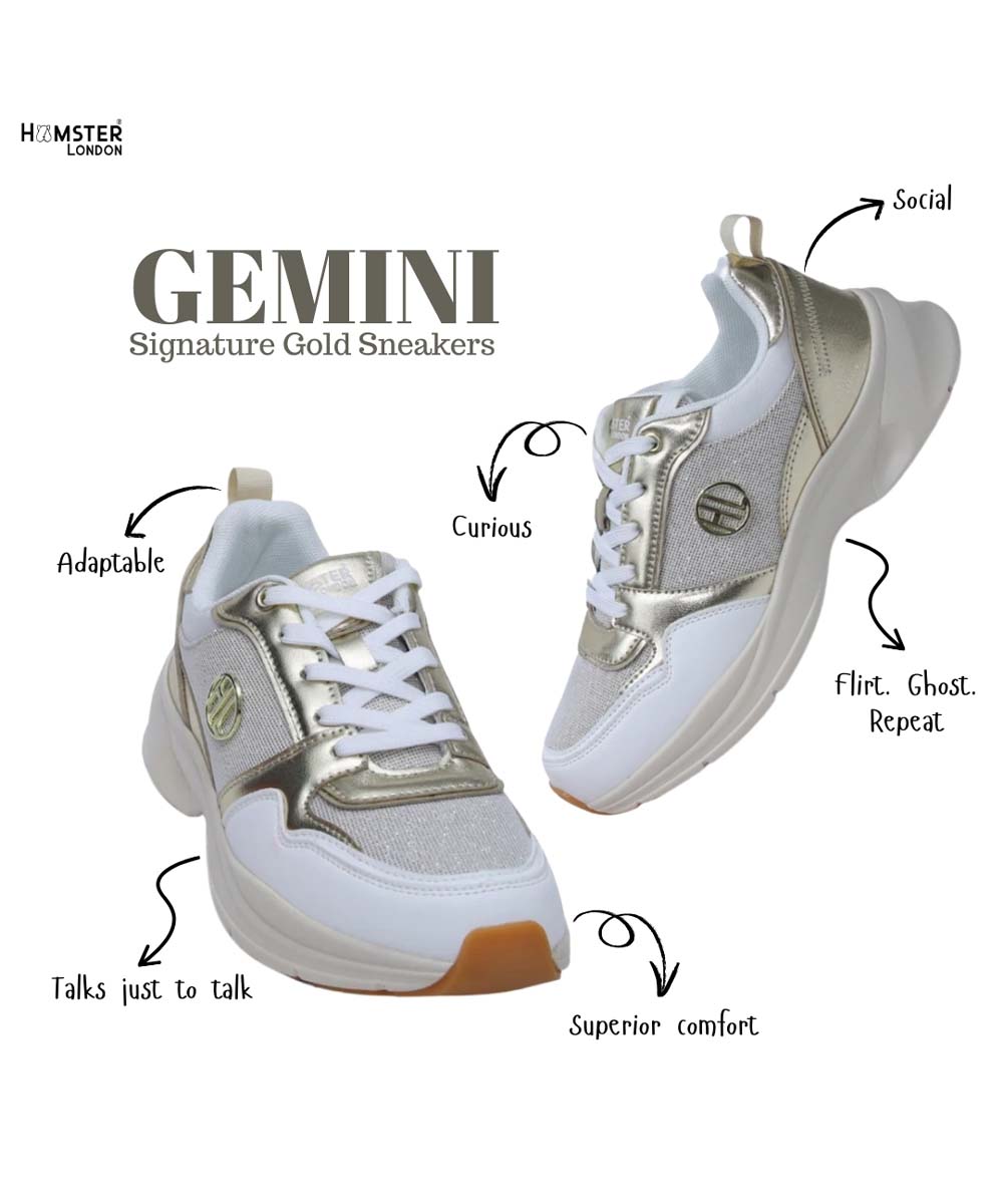 Hamster London Signature Gold Sneakers