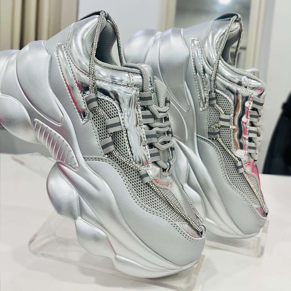 Hamster London Marcella Party Silver Sneakers