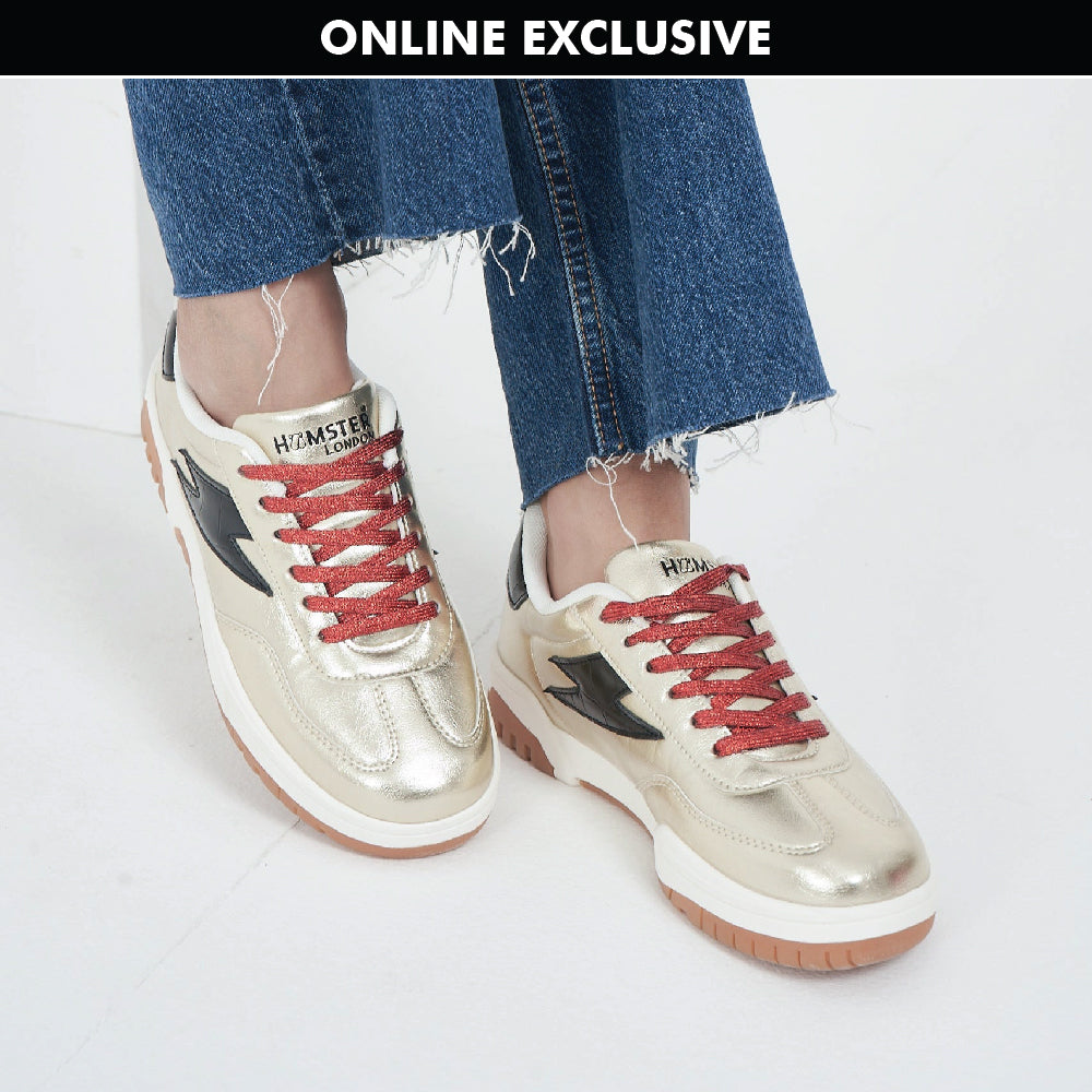 Hamster London Lighting Gold Sneakers