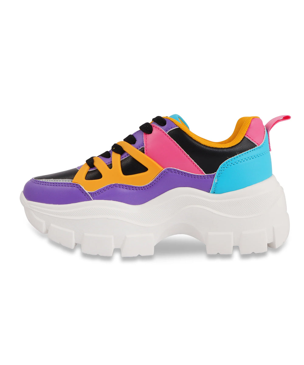 Hamster London Marcella Party Retro Purple Sneakers