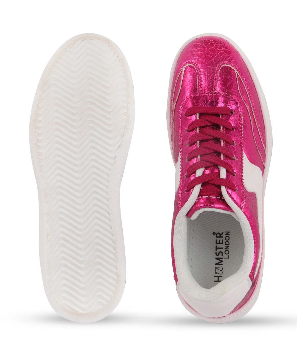 Hamster London Holiday Party Pink Sneakers