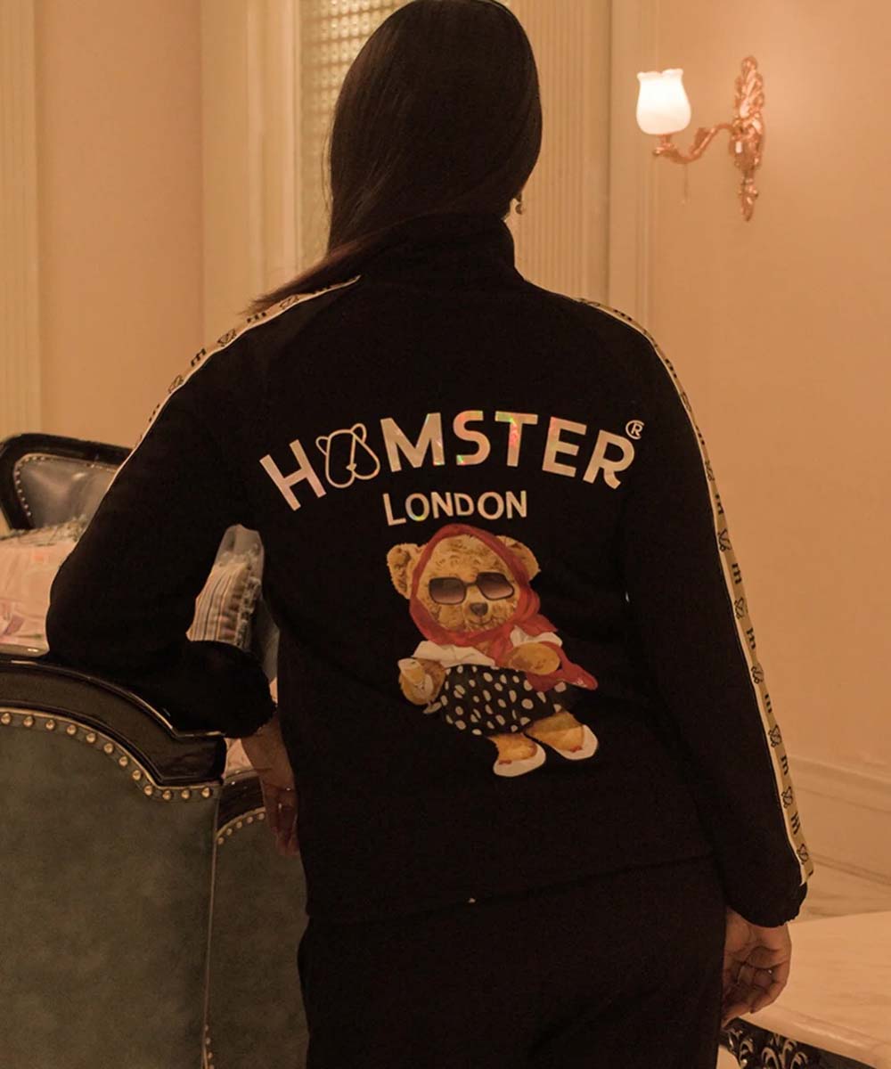 Hamster London Ted H Zipper Jacket & Lower Cord Set Black