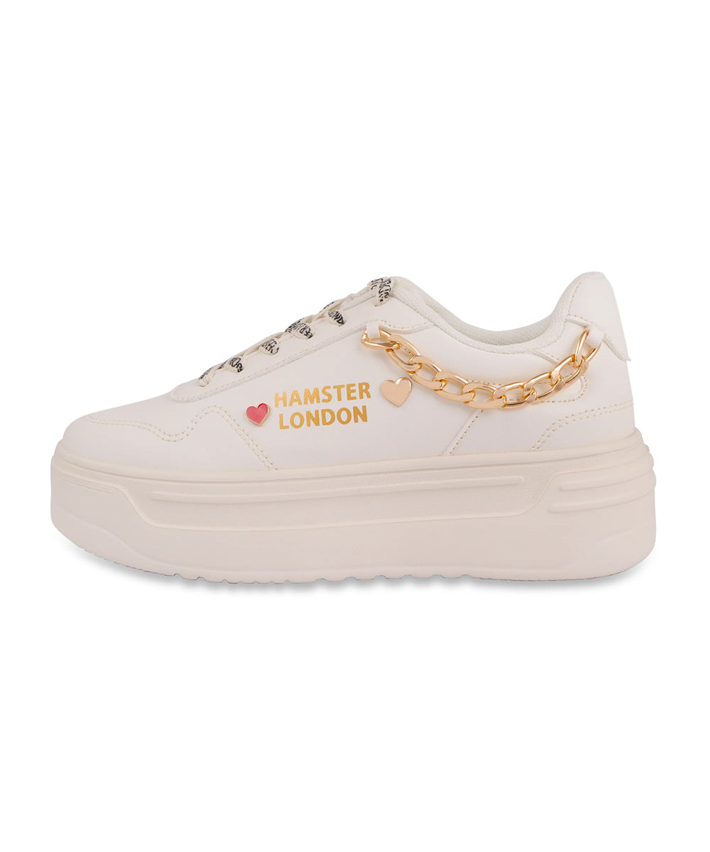 Hamster London Marcella Classic White Party Sneakers