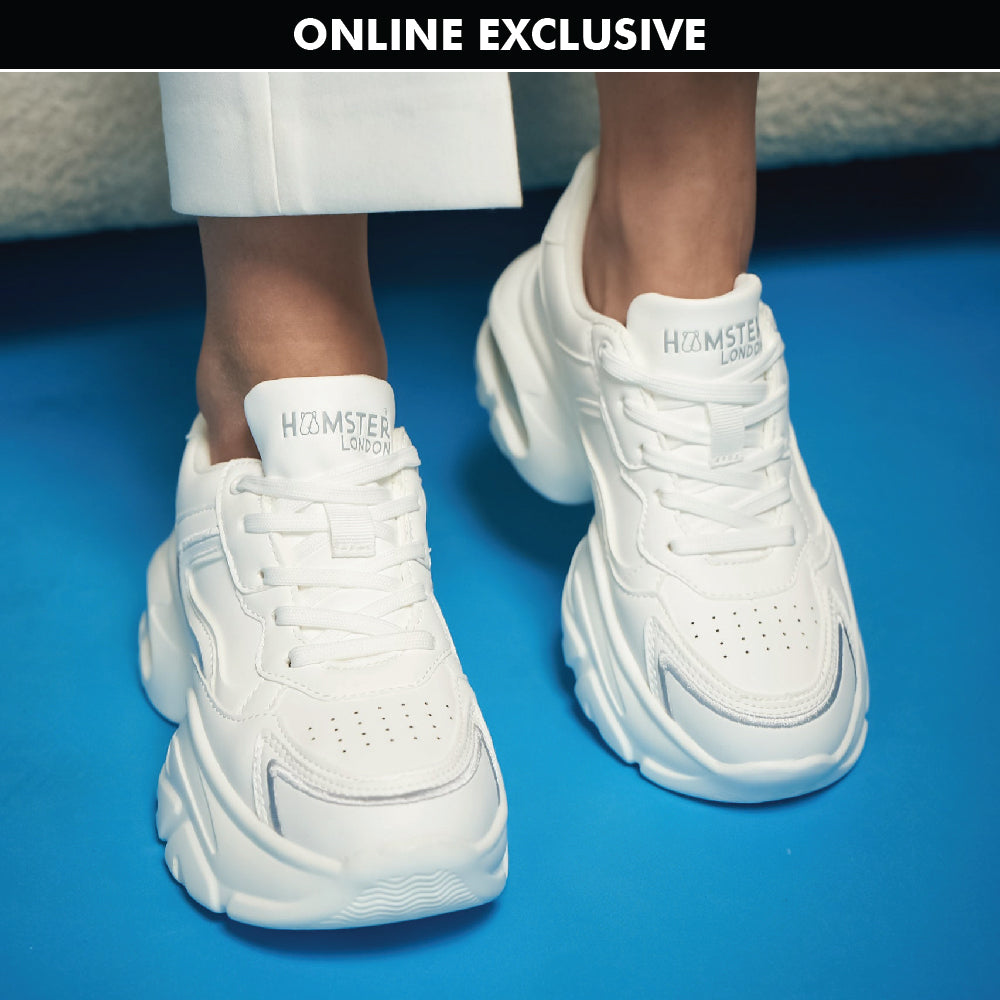 Hamster London Matte White Party Sneakers