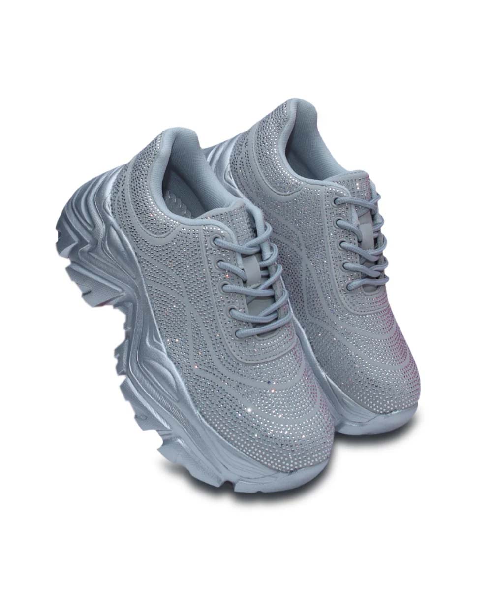 Hamster London Crystal Silver Sneakers