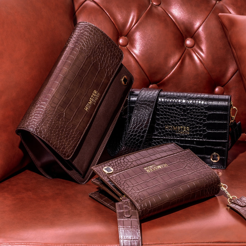 Hamster London Roma Flap Bag Brown