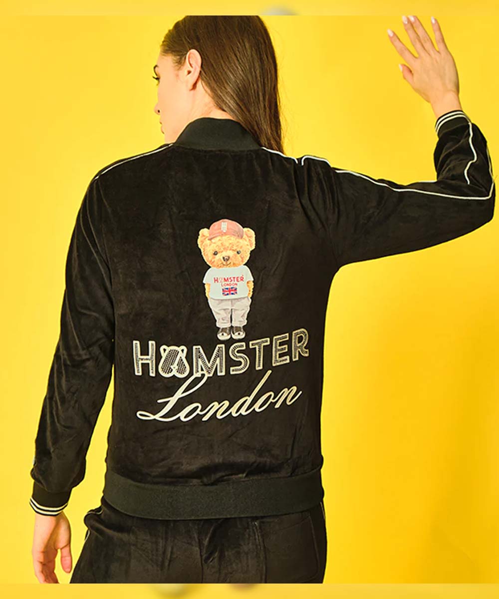 Hamster London Ted H Velvet Zipper Coord Set