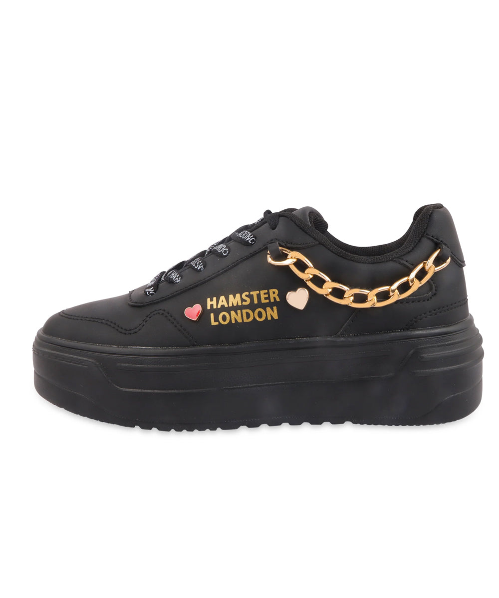 Hamster London Marcella Classic Black Party Sneakers