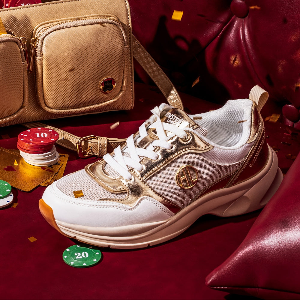 Hamster London Signature Gold Sneakers