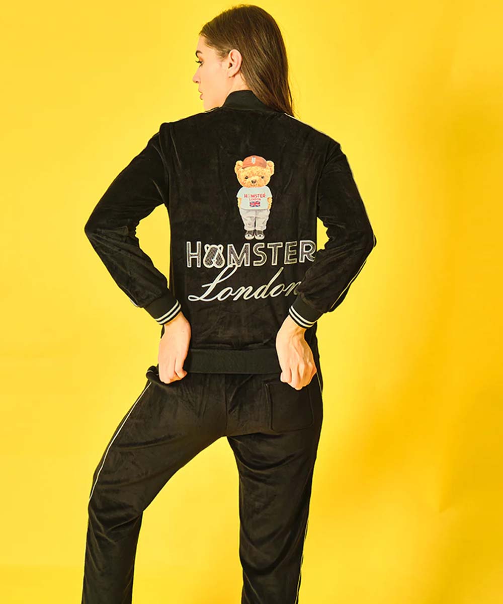 Hamster London Ted H Velvet Zipper Coord Set