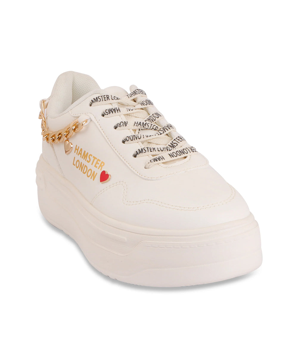 Hamster London Marcella Classic White Party Sneakers
