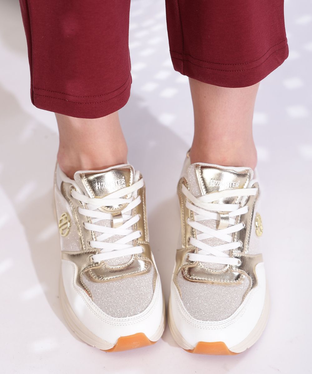 Hamster London Signature Gold Sneakers