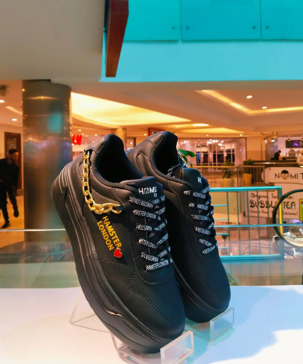 Hamster London Marcella Classic Black Party Sneakers