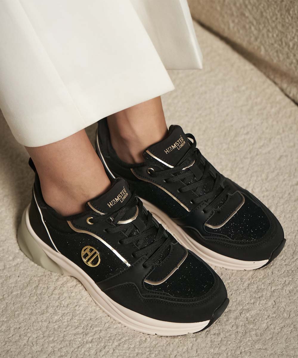 Hamster London Signature Black Sneakers