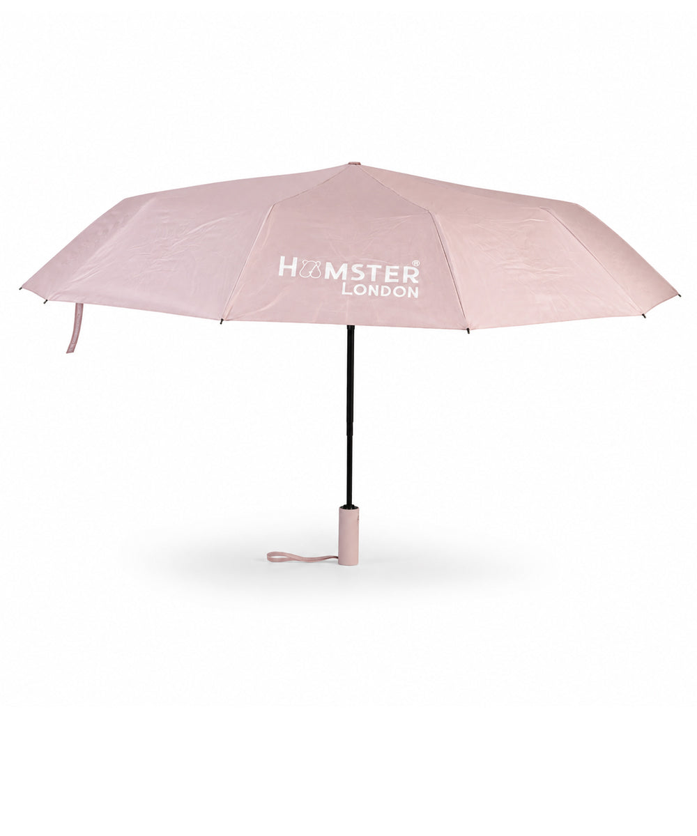 Hamster London Colored Handle Auto Umbrella Pink