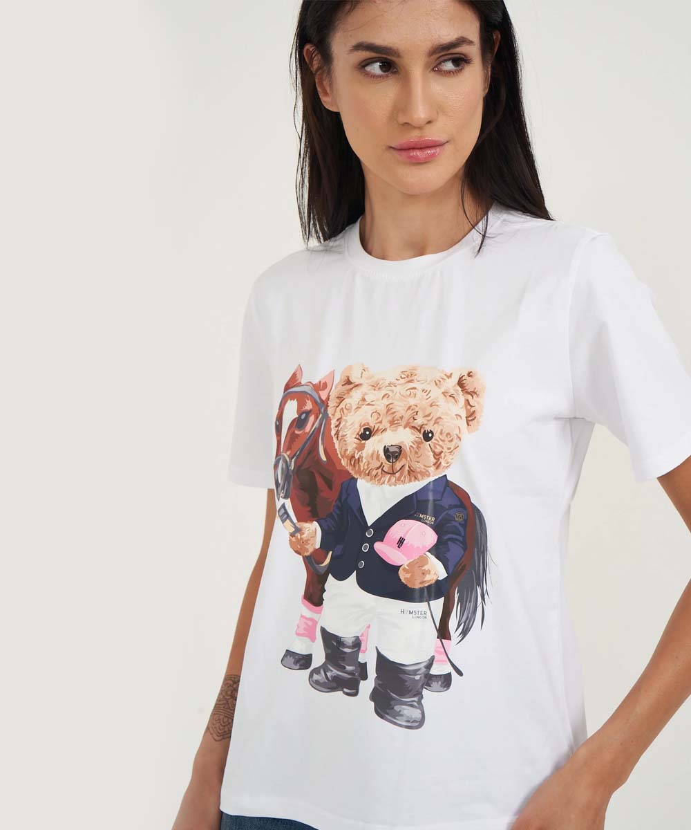 Hamster London Ted H Equestrian T-Shirt White
