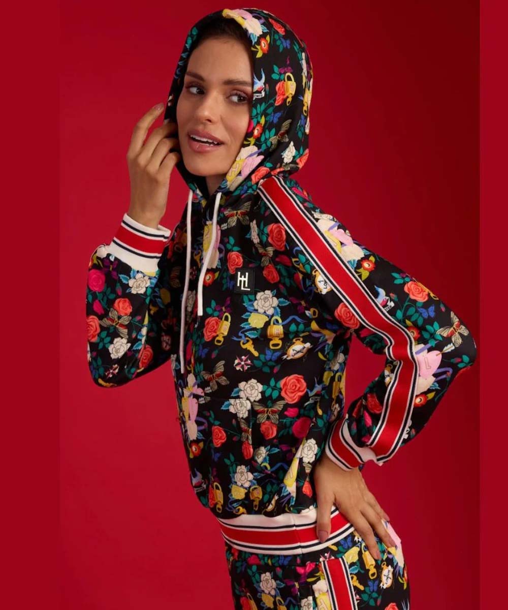 Hamster London Victoria Floral Hoodie